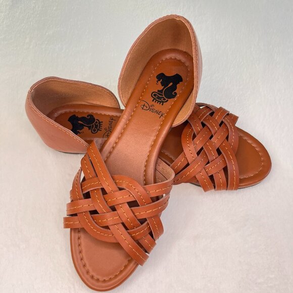 Disney Shoes - Disney Megara (Hercules) Brown Faux Leather Sandals Womens Size 5